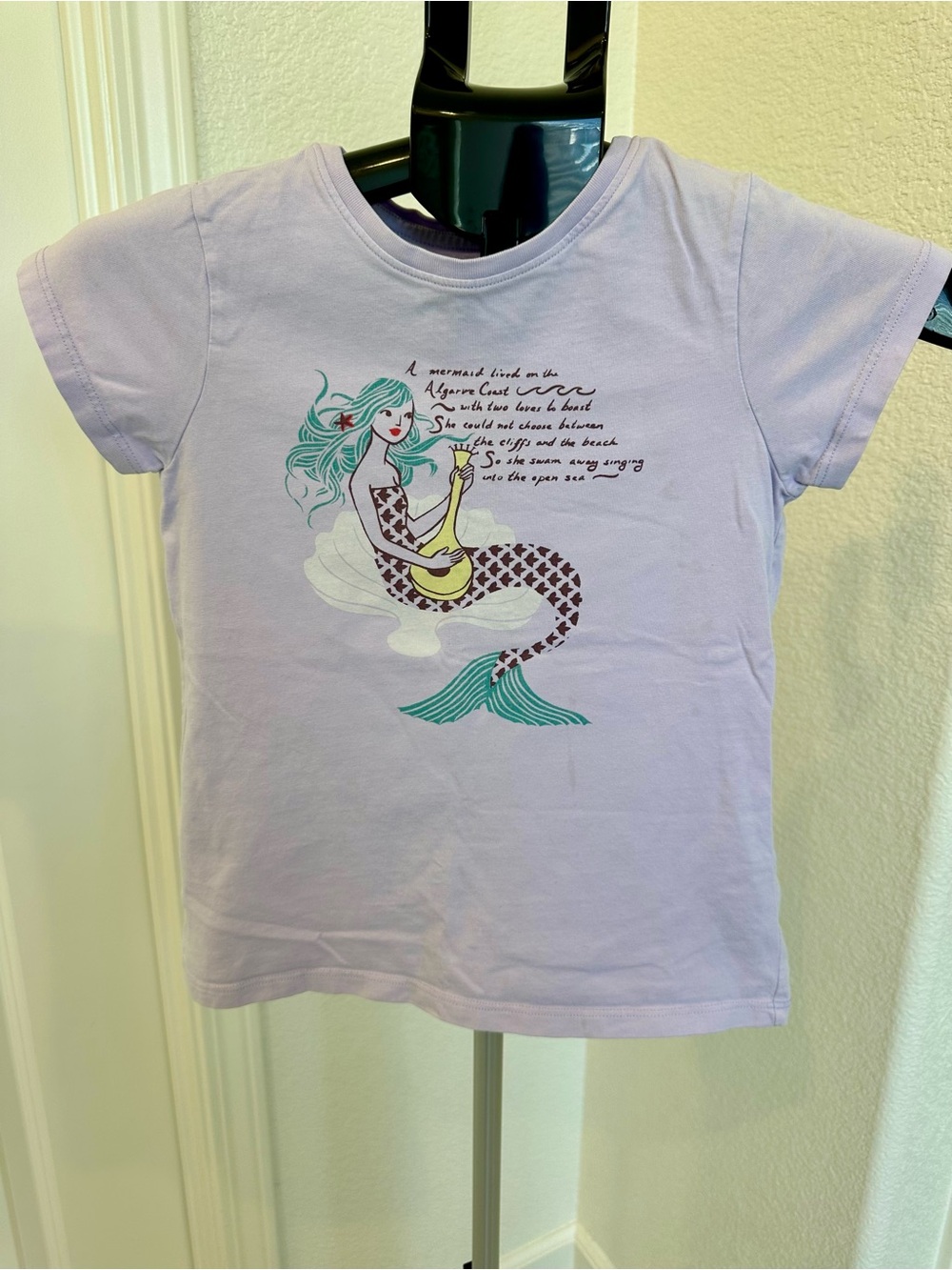GUC Girls Tea Collection Lavender Mermaid Tee size 7